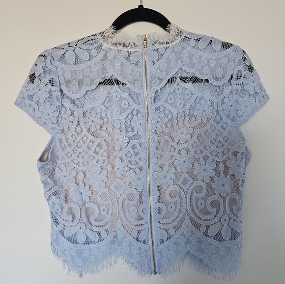 A. Peach Lace Top - Picture 2 of 5